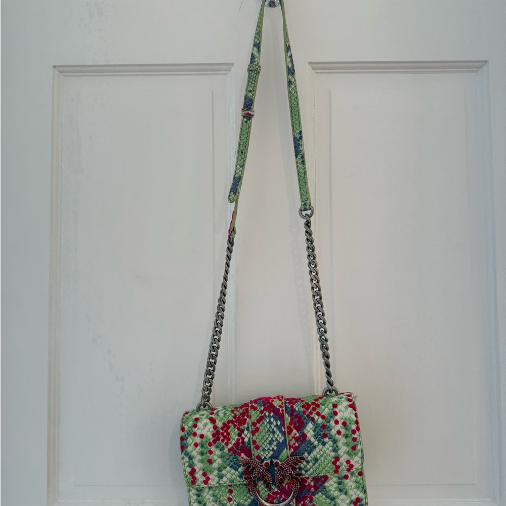 Pinko Galleria limited edition python print shoulder bag